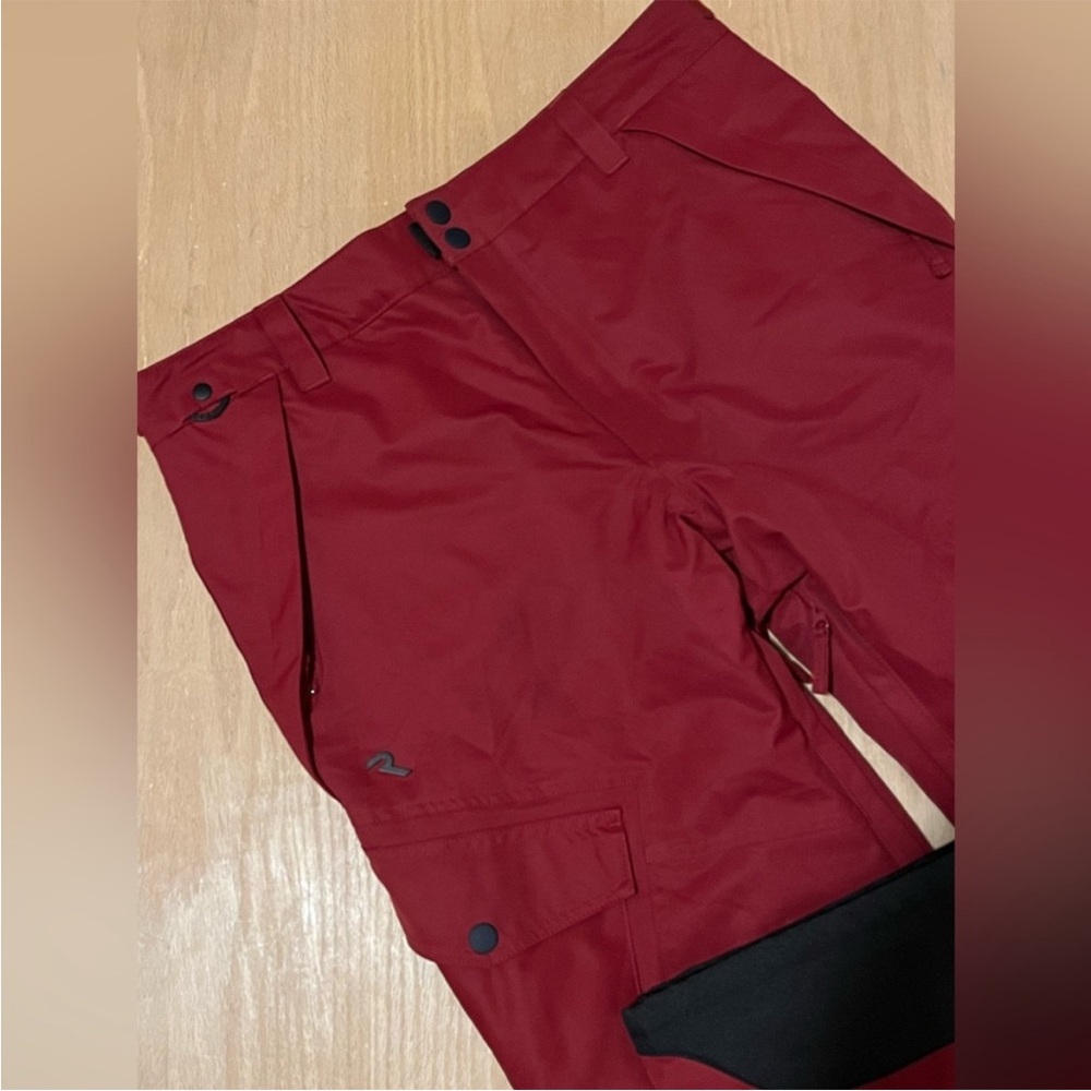 Men's Red Ripzone Snow Pants - Picture 2 of 10
